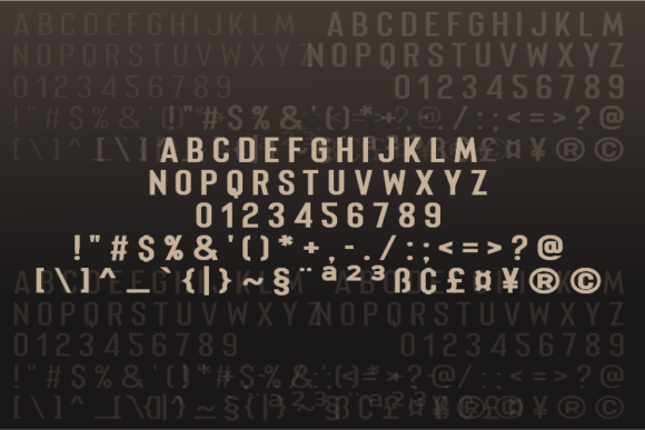 Merhique Family Font PNG with transparent background - Preview 4