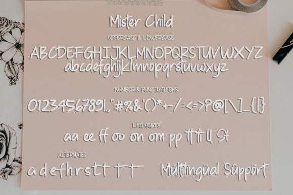 Mister Child Font font preview - 5