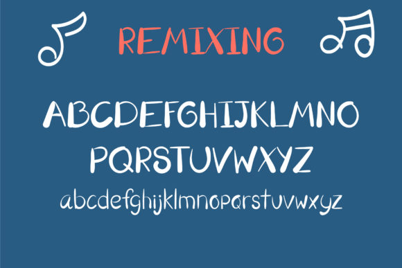 Remixing Font PNG with transparent background - Preview 2