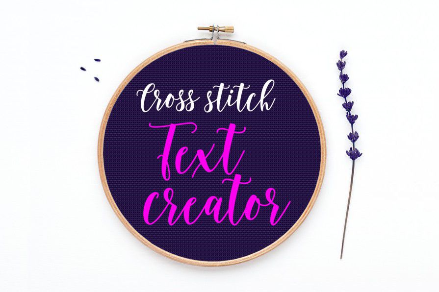 Cross Stitch Text Creator Graphic by x.stitcher.eva · Creative Fabrica
