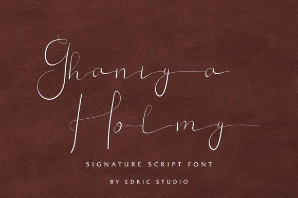 Ghaniya Holmy Font PNG with transparent background - Preview 1