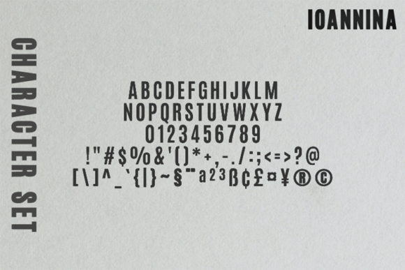 Ioannina Family Font PNG with transparent background - Preview 4