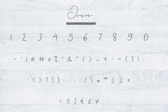 Overa Font PNG with transparent background - Preview 5