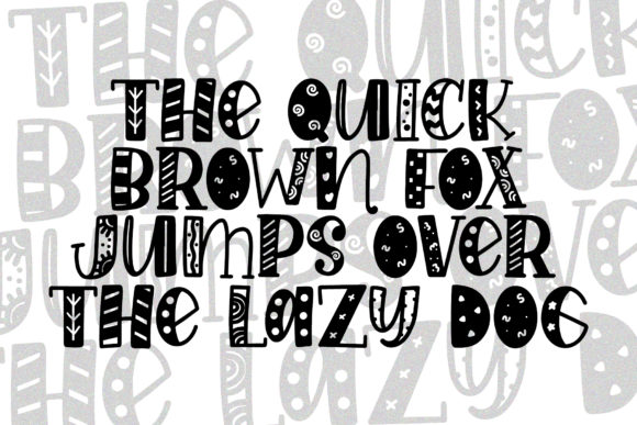 Party Story Font PNG with transparent background - Preview 1