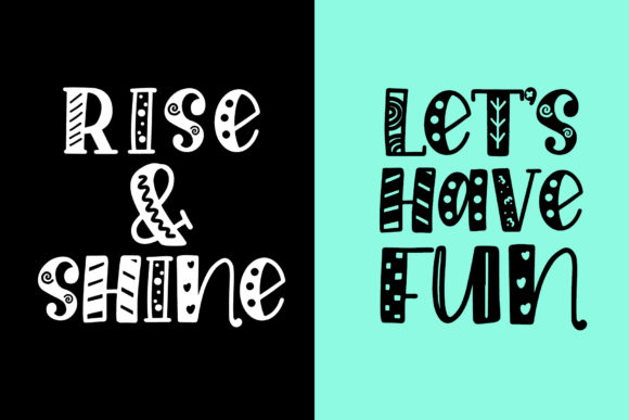 Party Story Font PNG with transparent background - Preview 5