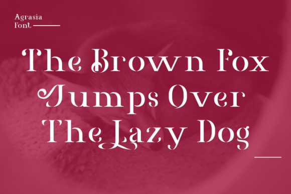 Agrasia Font - Preview 3