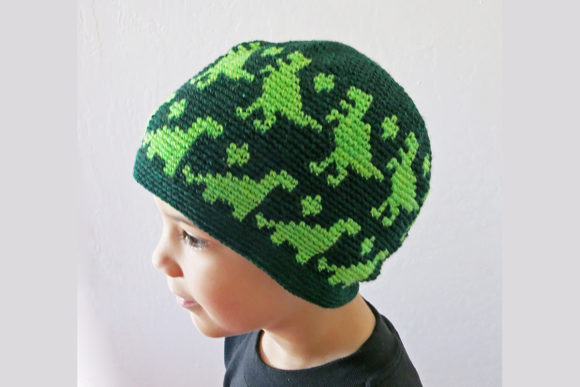All Ages Dino Beanie Crochet Pattern