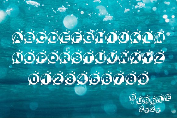 Bubble ZZZ Font - Preview 1