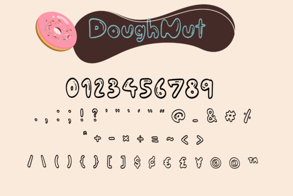Doughnut Font - Preview 3