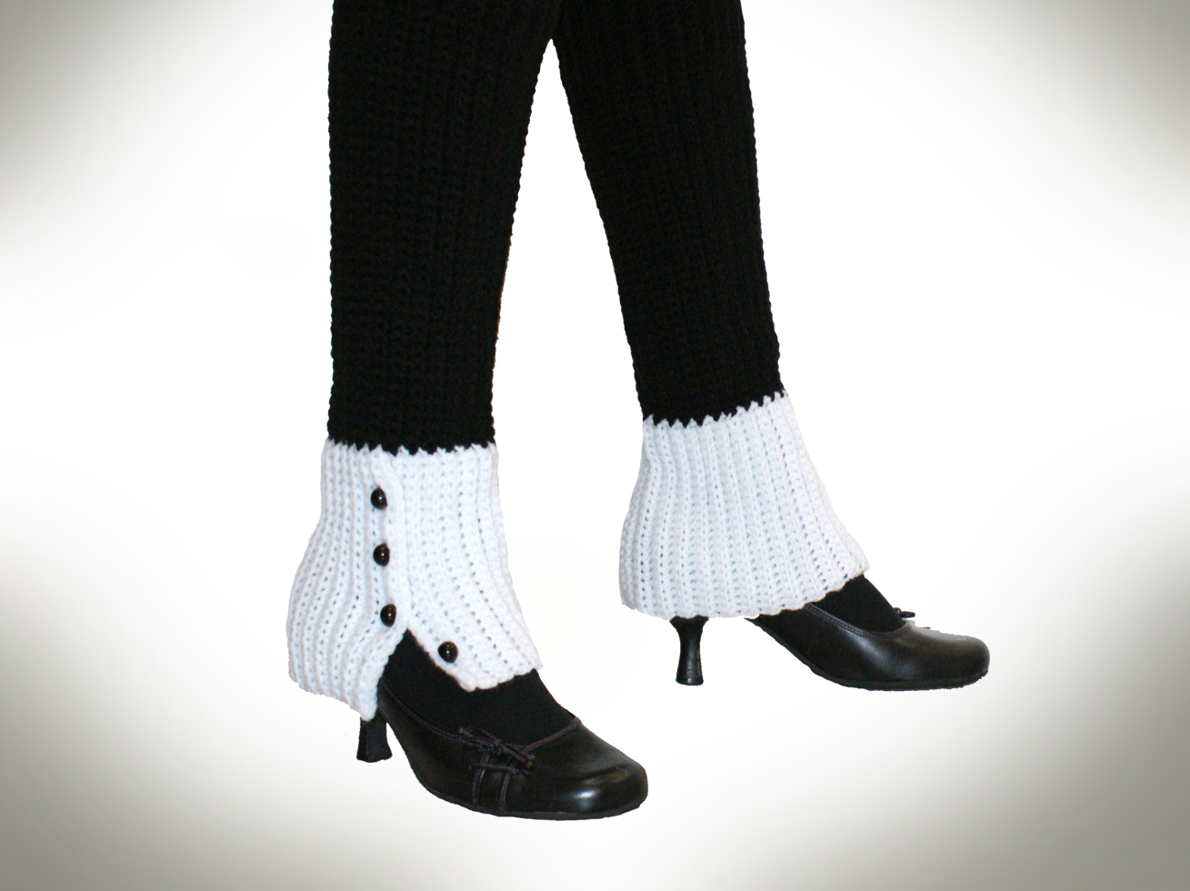 Dowager Faux Spats Leg Warmers