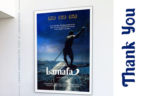Lamafa Font PNG with transparent background - Preview 1