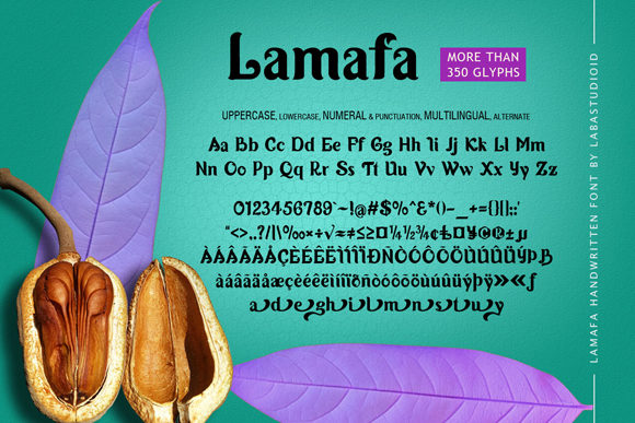 Lamafa Font PNG with transparent background - Preview 4