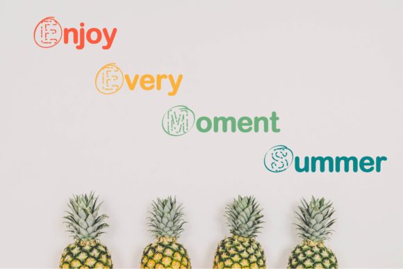 Light Bubble Font PNG with transparent background - Preview 3