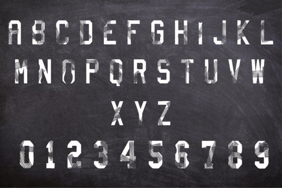 Richardson Font PNG with transparent background - Preview 1