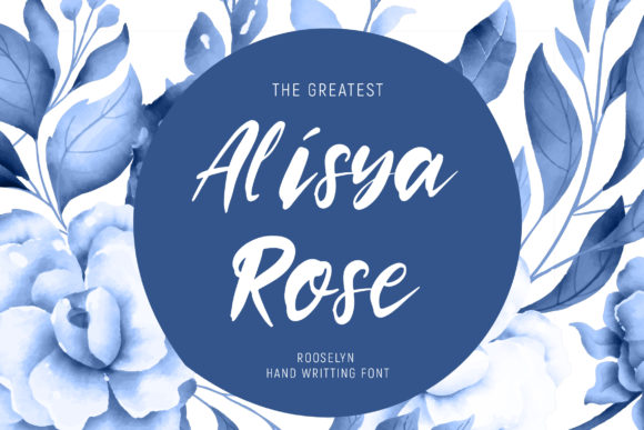 Rooselyn Font PNG with transparent background - Preview 3