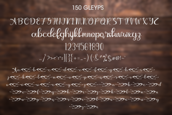 Shurtiey Font PNG with transparent background - Preview 3