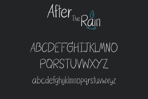 After the Rain Font - Preview 2