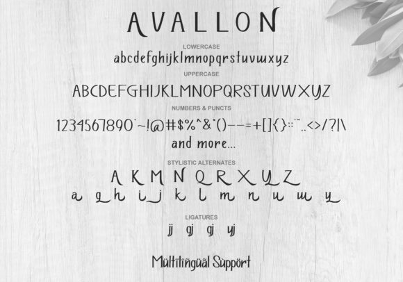 Avallon Font - Preview 3