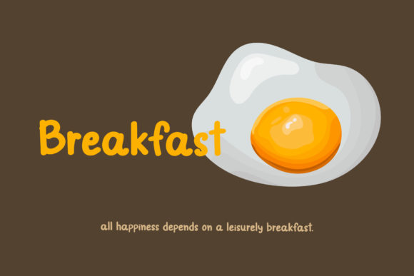 Breakfast Script & Handwritten Font By Wanida Toffy