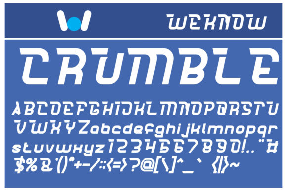 Crumble Font PNG with transparent background - Preview 2