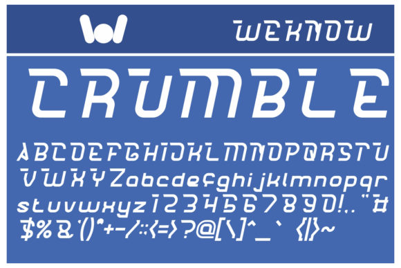 Crumble Font PNG with transparent background - Preview 3