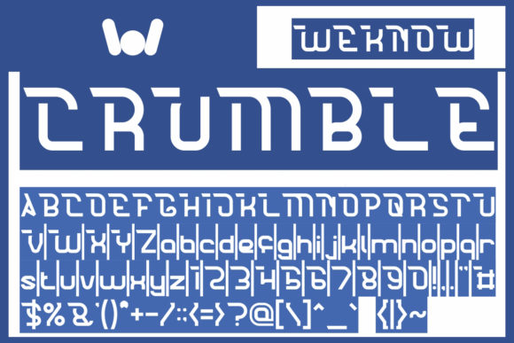 Crumble Font PNG with transparent background - Preview 6