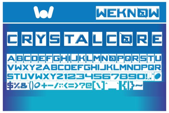 Crystalcore Font - Preview 1
