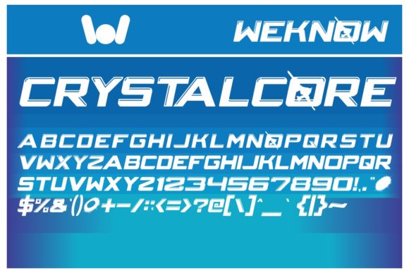 Crystalcore Font - Preview 2
