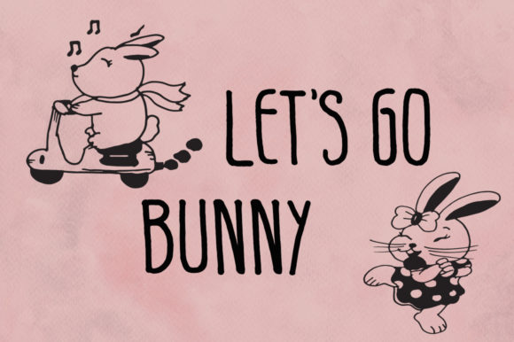 Cute Bunny Font - Preview 3