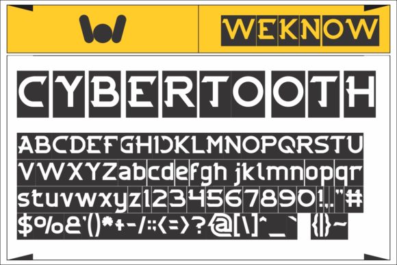 Cybertooth Font - Preview 1