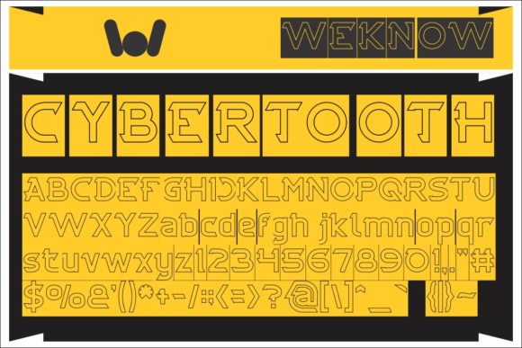 Cybertooth Font - Preview 3