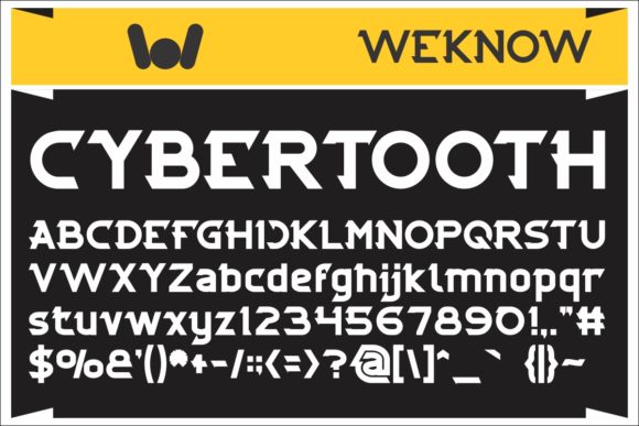 Cybertooth Font - Preview 4