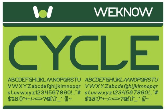 Cycle Font - Preview 1
