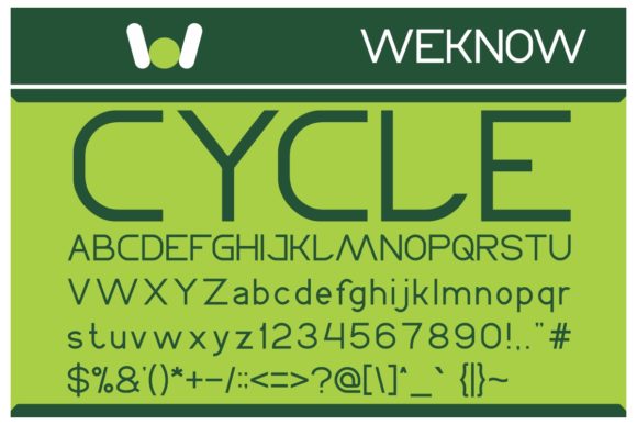 Cycle Font - Preview 4