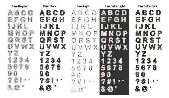 Dog Paws Font - Preview 4
