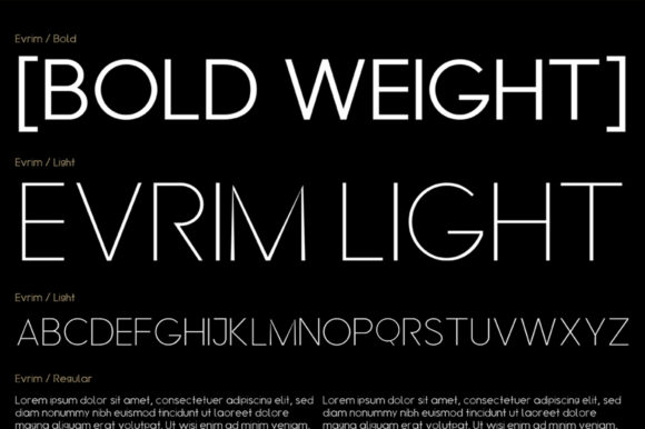 Evrim Font PNG with transparent background - Preview 1