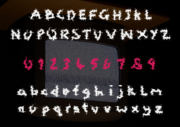 Frighting Signal Font PNG with transparent background - Preview 1