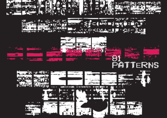 Glitch Patterns Font - Preview 1