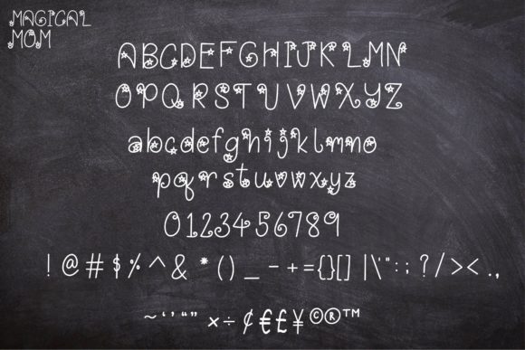 Magical Mom Font PNG with transparent background - Preview 1