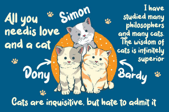 Mark Catynia Font PNG with transparent background - Preview 2
