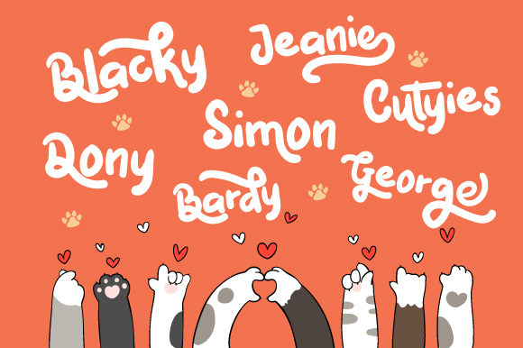 Mark Catynia Font PNG with transparent background - Preview 3