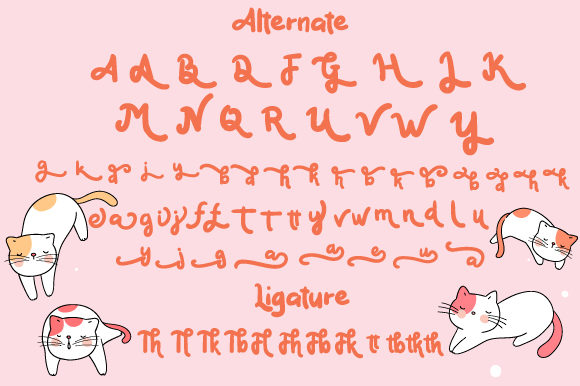 Mark Catynia Font PNG with transparent background - Preview 5