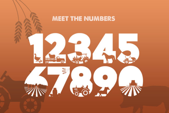 On the Farm Font PNG with transparent background - Preview 2