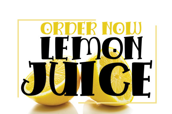 Orange Punch Font PNG with transparent background - Preview 3