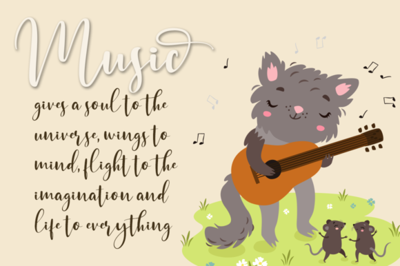 Piano Teacher Font PNG with transparent background - Preview 3