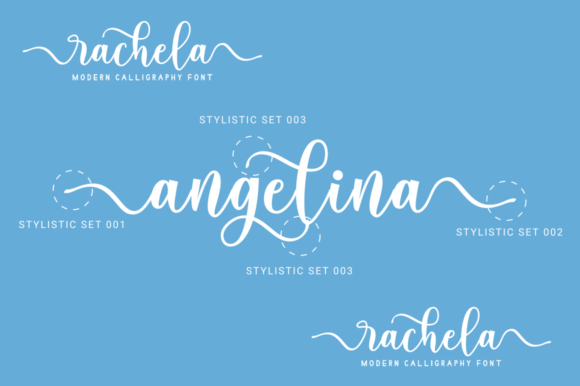Rachela Font font preview - 3