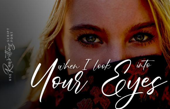 Rawriting Font PNG with transparent background - Preview 3