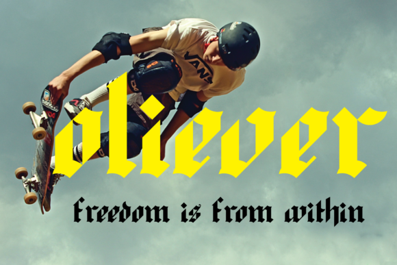 Redro Font PNG with transparent background - Preview 4