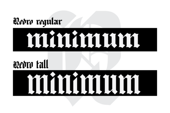 Redro Font PNG with transparent background - Preview 5