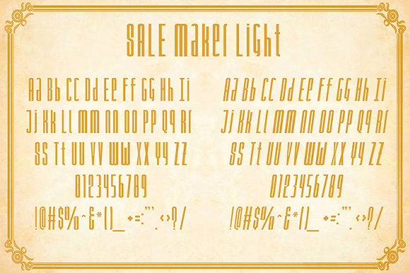 Sale Maker Font font preview - 2